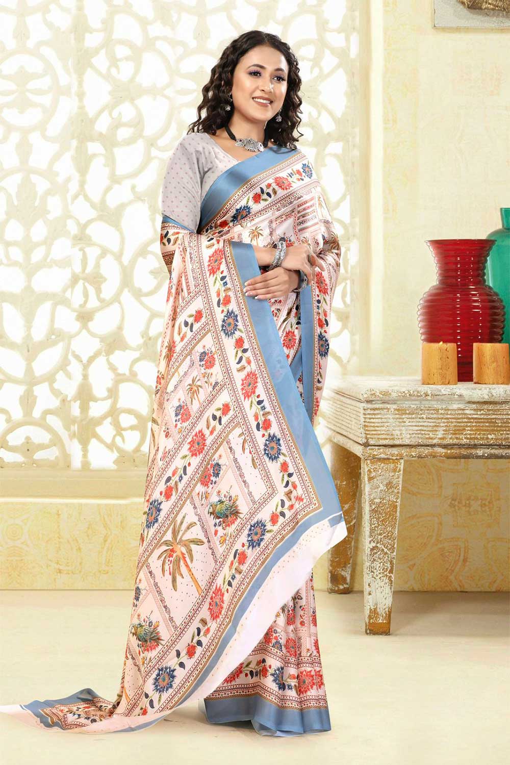 Varnika  | Hydrophobic | Water Repellent Stain Free Saree