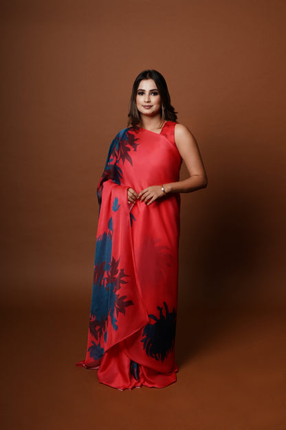 Anvitha | Satin Georgette Saree