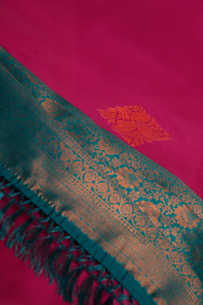 Sitara I Banarasi Silk Saree I Hot Pink