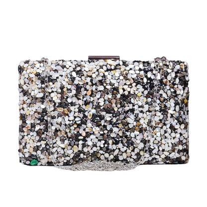 Black Marble Clutch